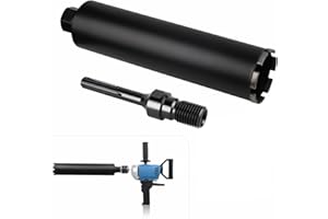 CPROSP Couronne Diamant Ø 110mm 1¼" UNC avec Adaptateur SDS MAX, L 420mm, Carotteuse pour le Carottage Dans le Béton, le Béton Armé, la Maçonnerie et la Pierre
