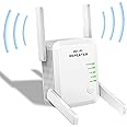 WiFi Repeater, 2024 New WiFi Extender Booster, 1200Mbps WiFi Amplifier, Dual Band 5GHz/2.4GHz WiFi Signal Enhancer,4 antennas,Repeater/Router/AP mode, Easy to Set up, UK Plug