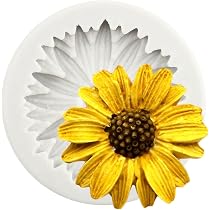 2 Stampi In Silicone Per Candele E Decorazioni - Forma Di Gnomo, Girasole, Foglie - Per Torte, Sapone, Resina, Gesso