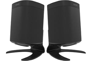 SOUND BASS One, One SL & Play:1 Soporte de Escritorio, Twin Pack, Negro, Compatible con Altavoces Sonos One & PLAY1