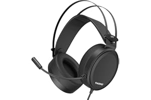 NUBWO Casque de Jeu PS4 N7 stéréo Xbox One Filaire PC Gaming Casque PC avec Micro antibruit Casque de Jeu pour PC/MAC/PS4/Xbox 1/Nintendo Switch/Mobile Noir