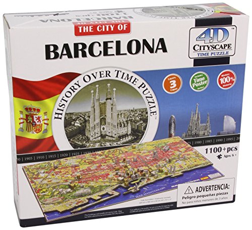 Preisvergleich Produktbild 4D Cityscape 40050 - Barcelona Puzzle