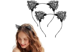 SUNTRADE 2PCS Lace Cat Ears Headband Exquisite Sweet Sexy Women Hair Accessories