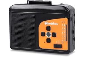 ZaKaBox, Portable Cassette Player Recorder Converter,Cassette to MP3 via SD Card,Walkman Cassette Tape Player with Rechargeable Battery,Built-in Microphone&Speaker,Headphone Jack