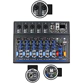 Midex MDX-07FXU 7 Kanal Ses Mikseri Deck Mikser (Kayıt USB Efekt)