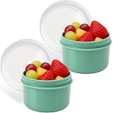 CHEFZOCO Food Containers, Kitchen Cans, Children's Lunch Box, Plastic Lunch Box, BPA Free, Microwave and Fridge Safe, Capacit