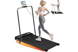 HOMEFITNESSCODE Tapis Roulant Elettrico Salvaspazio 7%, 3 IN 1 Walking Pad Pieghevole, 2.5CV Tapis Roulant Con Inclinazione