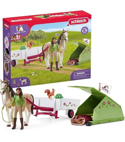 schleich pop up zelt Horse Club | Horse Club Sarahs Campingausflug 42533 | 23 Teile | Spielset ab 6 Jahren | Set mit Figuren, vielen Funktionen und zahlreichem Zubehör Color:Save The Whales Heute morgen kamen viele member:49793729233064:2560 Figuren spielen