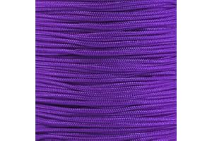 West Coast Paracord Paracorde 425 (3 mm) – 100 % nylon – Pour tactique, artisanat, survie, usage général (violet acide, 15,2 m)