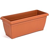 Riesiger Balkonkasten Blumenkasten 60 x 24 cm 18 Liter Blumentopf terra braun