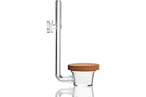 TWINSTAR CO2-Diffusor L | Süßwasseraquarien bis 450 Liter | Hergestellt in Südkorea | Extrem feine Perlen | Porösere Membran (Größe L - für Aquarien bis 450 Liter)