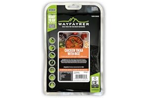 Wayfayrer Chicken Tikka & Rice 300g Ready to Eat, Hot or Cold, Meal Pouch Recommended for Duke of Edinburgh's Award Expeditions, Camping, Hiking, Fishing and Outdoor Adventures