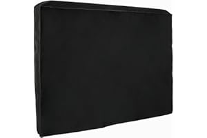 Amazon Basics Housse de Téléviseur d’Extérieur Imperméable de, pour 60 - 65 pouces Téléviseurs à Écran Plat, 144,8 x 14,2 x 94 cm, Noir