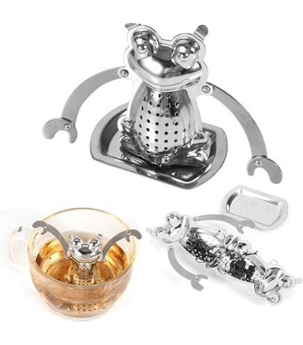 Theezeef voor losse thee, 2 stuks, thee-ei, roestvrijstalen infuser, kopjeinfuser, ronde theebol - zilver, 4,5 cm Theezeef voor losse thee, 2 stuks, thee-ei, roestvrijstalen infuser, kopjeinfuser, ronde theebol - zilver, 4,5 cm