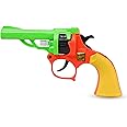 Diwali Ringcap Gun New Technology Ringcap Gun Toy Convulsing Shoot for Kids Ring not Include (Green-Orange)