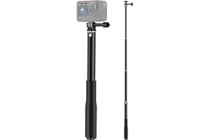 VKESEN 92cm Palo Selfie Sumergible para GoPro, Selfie-Stick Extensible para GoPro Hero 13/12/11/10/9, dji Osmo Pocket 3, Osmo Action 5 Pro/4, Insta360 Ace Pro, AKASO EK7000/V50 X y Otras Cámaras de Acción