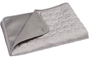 Vinnykud Tapis Refroidissement Chien, Grand Tapis de Refroidissement pour Chiens et Chats Mesh Respirant Ice Silk Autoventilation Pet Mat Pad Coussin pour Chiens de Petite et Moyenne Taille ou Chats