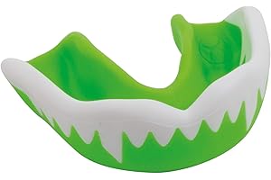 Gilbert Synergie Viper Protection dentaire de rugby pour enfant Vert/blanc