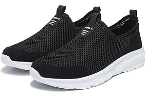 3651 Mens | Extra Wide Fit Trainers Fashion Autumn Men Sports Shoes Flat Non Slip Lightweight Comfortable Lace Up Solid Color Casual Style for Men Walking Camping Travel