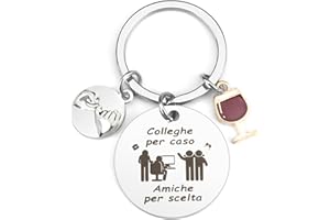 RGHSZ Portachiavi Collega Regalo Collega Donna, Regali per Collega, Portachiavi Regalo, Regalo Amica, Regalo Collega Uomo Colleghe per Caso Amiche per Scelta, Collega Idee Regalo, Regalo Compleanno Collega