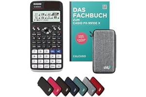CALCUSO Standardpaket Hellgrau mit Taschenrechner Casio FX-991DE X ClassWiz