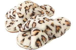 Hitopteu Pantofole Donna Peluche Casa Scarpe Bambini Invernali Slippers Ciabatte Aperta Pantofole Pelose Fluffy Infradito