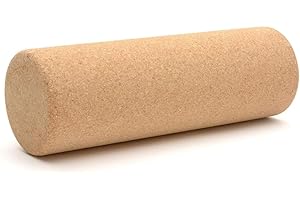 ZEN YOGA WEDGE "THE ART OF A FREE MIND" 45cm Solid Cork Exercise Foam Roller – By ZenYogaWedge - Premium 100% Natural - Sports Fitness Physio Rehab Tube Extreme Muscle Deep Tissue Massage Therapy For Legs, T Spine & legs Eco-Friendly