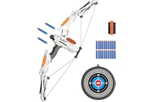 ‎REDCRAB RedCrab Pfeil und Bogen Kinder, LED-Leuchten Bogenschießenset mit Zielscheiben und 20 Darts, Drinnen und Draußen Spielzeug ab 4 5 6 7 8 Jahre Jungen Mädchen