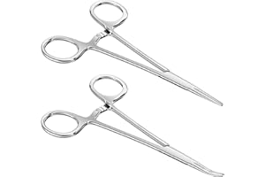 Elsrantor Set of 2 Piercing Pliers, Piercing Pliers for Balls, Pliers Set, Combination Pliers, Flat Pliers, Mini Pliers, Pliers Set, Precision Mechanic Pliers Set for DIY Crafts, Pet Care