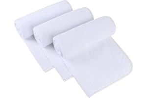 SINLAND 3er Pack Mikrofaser Handtuch Badezimmer Super Soft Makeup Entferner Tuch Saugfähig Waschlappen Reisehandtuch für Spa Sport Fitness 40cm x 76cm Weiß