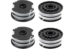 CHIHOLEN 4 Pièces Bobine Fil Coupe Bordure Compatible avec Parkside TLP-01,Bobine de Rechange Convient pour Parkside PRTA 20-Li A1/B1/B2/C3,PRT 300 A1,PRT 550 A1/A3,Ø1,6mm-8,3m(4 Bobine)