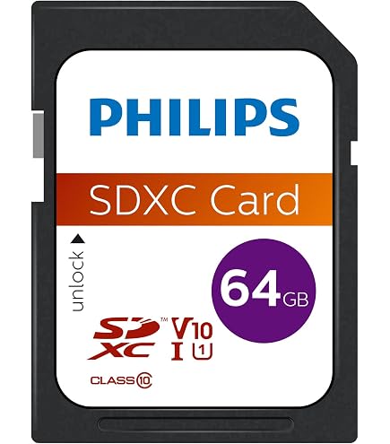 AgfaPhoto SDXC Speicherkarte 64 GB – Class 10, Hochgeschwindigkeit Für Fotos & HD-Videos