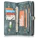 Produktbild iPhone/Samsung Leder Handytasche Case Hülle Geldbörse mit Kartenfach abnehmbar Magnet Handy Schutzhülle für Samsung Galaxy S8 Plus in Blau