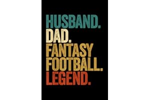 Notebook Planner Husband Dad Fantasy Football Legend Funny Men Retro Fun Gift: Meeting- Over 100 Pages, 6x9 inch Notebook Planner, Personal Budget, Tax, Goal, Planner