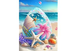 BEAYIOU Diamond Painting Bilder Blumen Glas Deko, Diamant Painting Full Drill Kreuzstich Stickerei Diamantmalerei 30x40cm