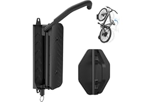 Fahrrad Wandhalterung, Wyxron Fahrradträger Vertikal Fahrradständer Schwenkbare 32kg Tragkraft mit Festes Design/Wandschallwand, für Garage Leichtes Fahrrad/MTB/Rennrad/Kinderfahrrad