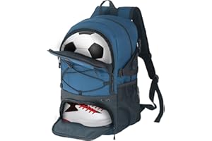 Goloni|Basketball Soccer Backpack Bag - Soccer Backpack & Bags for Basketball, Volleyball & Football Sports, Includes Separate Cleat Shoe and Ball Compartment, fit to & Adult