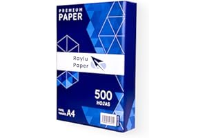 Raylu Paper - Papier A4 Multiusage Premium 500 Feuilles 80g pour Imprimantes Laser, Jet d'Encre et Photocopieurs, pour Bureau et Maison (A4, 500 feuilles)