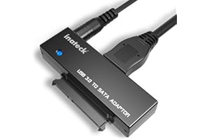 Inateck Konwerter USB 3.0 na SATA adapter do dysków 2,5/3,5 cala HDD SSD z zasilaczem 12 V 2 A