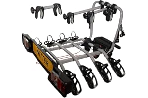 Witter ZX304EU Fahrradträger für die Anhängerkupplung | Kupplungsträger für 4 Fahrräder | 60 kg Zuladung | 13-poliger Stecker