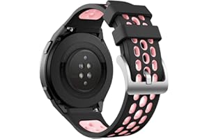 KINOEHOO Ersatzarmband kompatibel mit HUAWEI Watch GT 2E Edelstahl Armband Weiche Silikon Uhrenarmbänder.