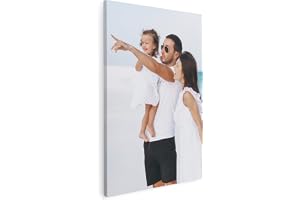 Print Maniacs Personalised Birthday Gifts for Women, Personalised Canvas with Photo, Customised Photo Canvas, Customise with 