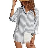 IndoPrimo Striped Western Shirt for Women | Oversized Stylish Shirt Tops for Women
