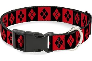 BUCKLE-DOWN Buckle Down Harley Quinn Diamond Bloques Quinn 3diamond Bloques plástico Clip Collar