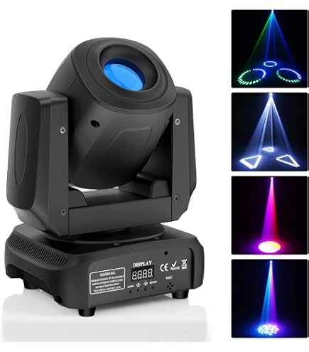 Lot De 2 Lyres LED RGBW 7x15W DMX512 - Têtes Mobiles Pour Scène, DJ Et Soirées Festives