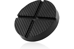 Lyeteung Gumowa Podkładka do Podnośnika Samochodowego 125mm, Uniwersalna Podkładka Gumowa Podnośnik Samochodowy z Rowkami, Uniwersalna Podkładka Gumowa do Podnośnika Podłogowego