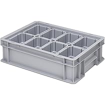 1a-TopStore Einsatzkasten Set - Ordnungssystem Für Eurobehälter 362x262mm