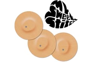 ‎MYSWEETSTITCH MySweetStitch - 10 x Dexcom G7 Pflaster mit Belüftungsloch, Overpatch Ø 65mm hautfreundlich, wasserfest, atmungsaktiv, Made in Germany, Beige
