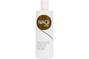 NAQI - Sports Massage Lotion - Pre-Workout and Post-Workout Recovery Treatment - Enhanced Recovery and Performance - Paraben-Free - Dermatologically Tested - Vegan-Friendly - 500 ml