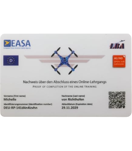 Roboterwerk Drone Driving Licence - EU Certificate Of Competence Open ...